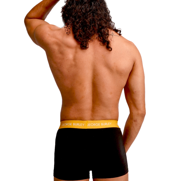 3Pack Boxers Black with Red/ Yellow / Black view 5