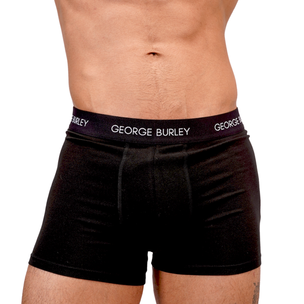 3Pack Boxers Black with Blue/ Grey / Black view 4