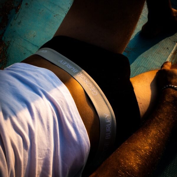 3Pack Briefs Black with Grey/ Blue/ Black view 2