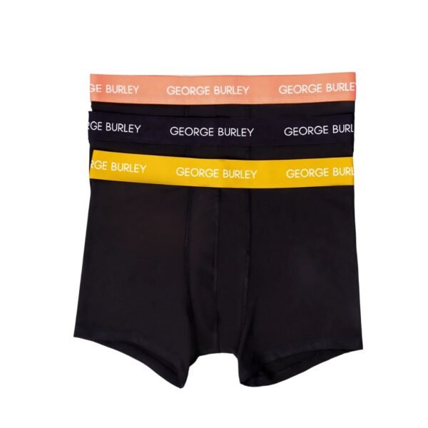 3Pack Boxers Black with Red/ Yellow / Black view 8