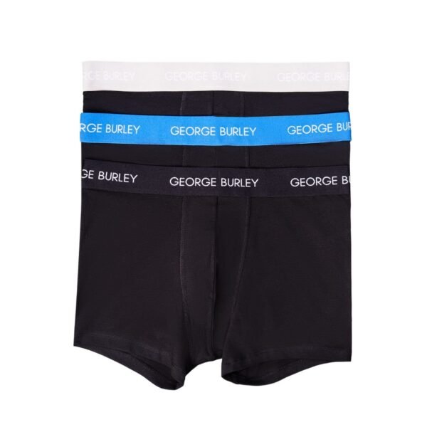 3Pack Boxers Black with Blue/ Grey / Black view 8